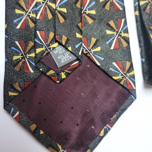 Gianfranko Ruffini Men's Necktie 100% Silk Geometric Pattern W-3.75 L-55 - Picture 5 of 5